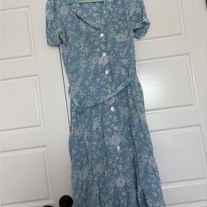 Ralph Lauren Blue Floral Dress